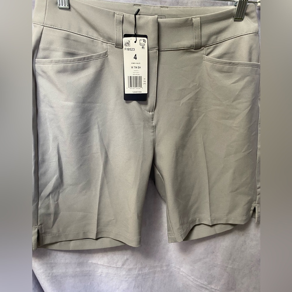 Adidas NWT  Women’s  Golf Shorts. 4. Grey